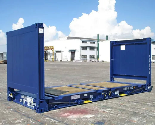 Container Flat 20 Pieds Neuf – Idéal pour le Transport de Marchandises Lourdes et Encombrantes