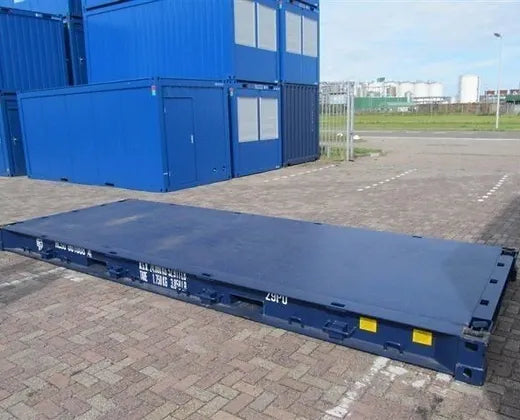 Container Flat 20 Pieds Neuf – Idéal pour le Transport de Marchandises Lourdes et Encombrantes